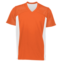 Augusta Sportswear Youth Reversible Flag Football Jersey, Orange / White, Front view