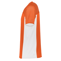 Augusta Sportswear Youth Reversible Flag Football Jersey, Orange / White, Left Sleeve view