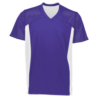 Augusta Sportswear Youth Reversible Flag Football Jersey, Purple / White, Front view