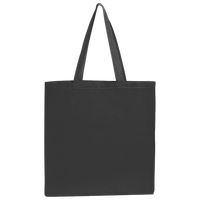 BAGedge Canvas Promo Tote, Black, Back view