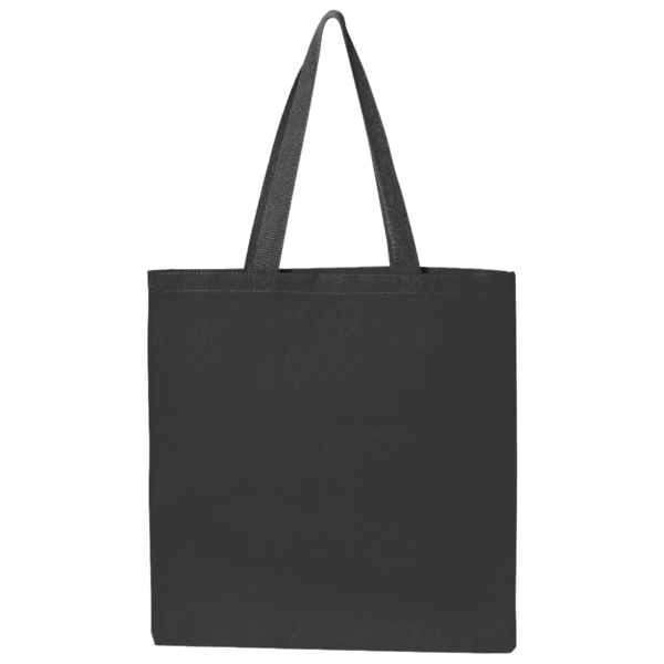 BAGedge Canvas Promo Tote, Black, Front view