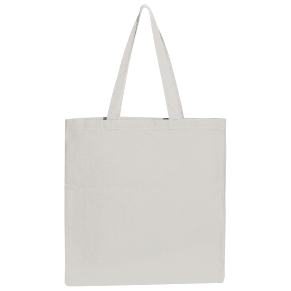 BAGedge Canvas Promo Tote, Natural, Back view