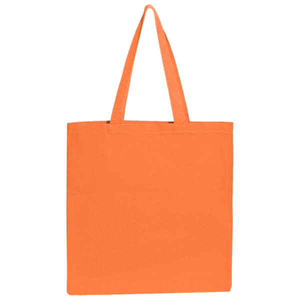 BAGedge Canvas Promo Tote, Orange, Back view
