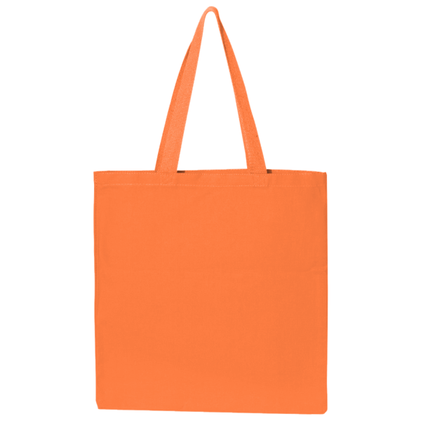 BAGedge Canvas Promo Tote, Orange, Front view