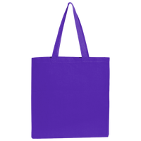 BAGedge Canvas Promo Tote, Purple, Back view