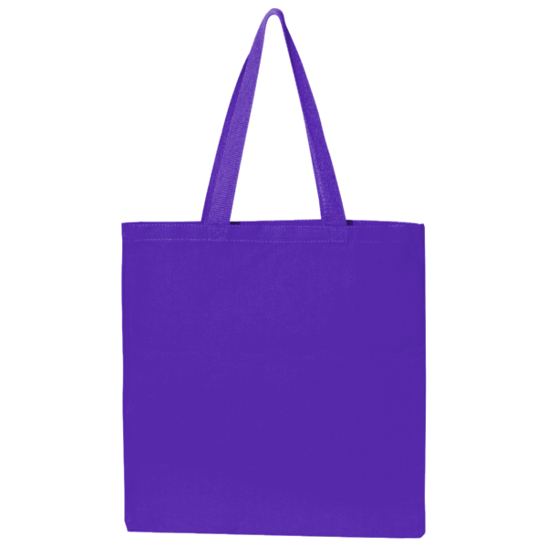 BAGedge Canvas Promo Tote, Purple, Front view