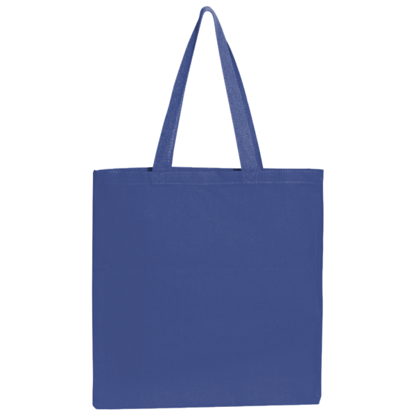 BAGedge Canvas Promo Tote, Royal, Back view