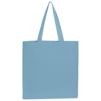 BAGedge Canvas Promo Tote, Sky Blue, Back view