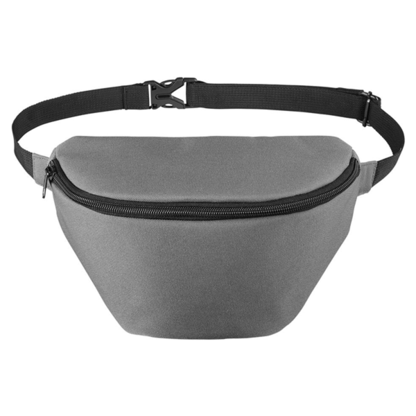 BAGedge Fanny Pack, Grey, Front view