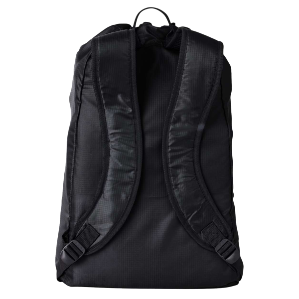 BAGedge Getaway Cinchback Travel Backpack, Black, Back view
