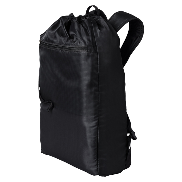 BAGedge Getaway Cinchback Travel Backpack, Black, Right Side view