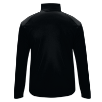 Badger Men's B-Core Quarter-Zip Pullover, Black / Graphite, Back view