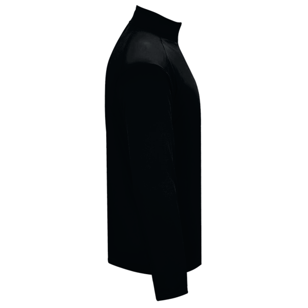 Badger Men's B-Core Quarter-Zip Pullover, Black / Graphite, Right view