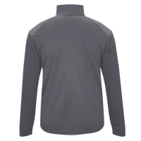Badger Men's B-Core Quarter-Zip Pullover, Graphite / Black, Back view