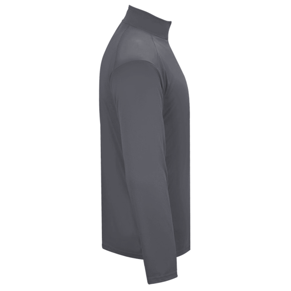 Badger Men's B-Core Quarter-Zip Pullover, Graphite / Black, Right view