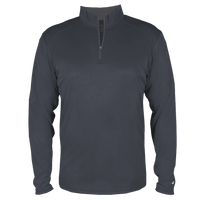 Badger Men's B-Core Quarter-Zip Pullover, Navy / Graphite, Front view