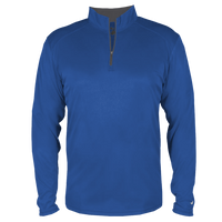 Badger Men's B-Core Quarter-Zip Pullover, Royal / Graphite, Front view