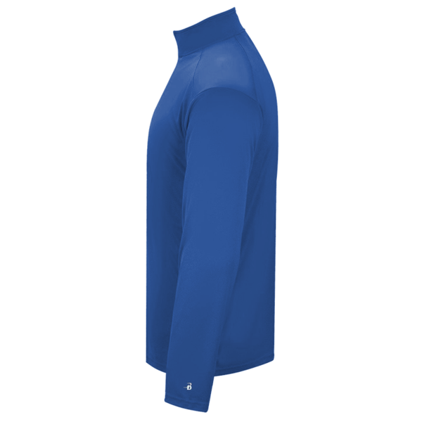 Badger Men's B-Core Quarter-Zip Pullover, Royal / Graphite, Left view