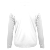 Badger Men's B-Core Quarter-Zip Pullover, White / Graphite, Back view