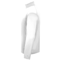Badger Men's B-Core Quarter-Zip Pullover, White / Graphite, Left view