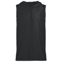 Badger Men's B-Core Sleeveless Hooded T-Shirt, Black, Front view