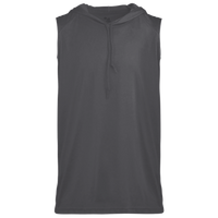 Badger Men's B-Core Sleeveless Hooded T-Shirt, Graphite, Front view