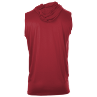 Badger Men's B-Core Sleeveless Hooded T-Shirt, Red, Back view