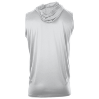 Badger Men's B-Core Sleeveless Hooded T-Shirt, White, Back view