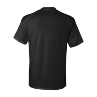 Badger Men's B-Tech Cotton-Feel T-Shirt, Black, Back view