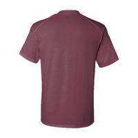 Badger Men's B-Tech Cotton-Feel T-Shirt, Cardinal, Back view
