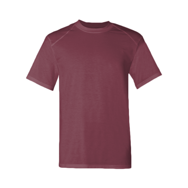 Badger Men's B-Tech Cotton-Feel T-Shirt, Cardinal, Front view