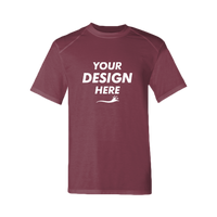 Badger Men's B-Tech Cotton-Feel T-Shirt, Cardinal, Front view, Mockup
