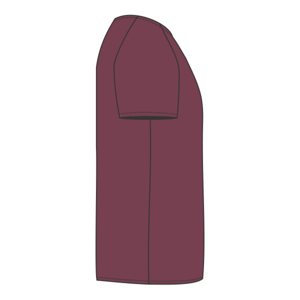 Badger Men's B-Tech Cotton-Feel T-Shirt, Cardinal, Right Sleeve view