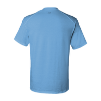 Badger Men's B-Tech Cotton-Feel T-Shirt, Columbia Blue, Back view