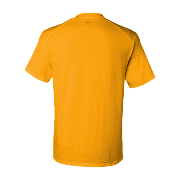Badger Men's B-Tech Cotton-Feel T-Shirt, Gold, Back view