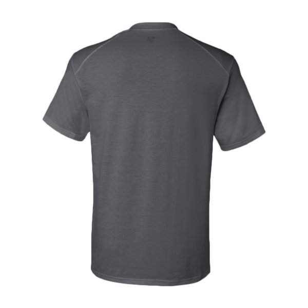 Badger Men's B-Tech Cotton-Feel T-Shirt, Graphite, Back view