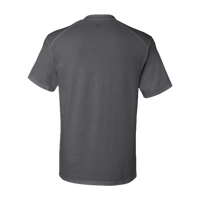 Badger Men's B-Tech Cotton-Feel T-Shirt, Graphite, Back view