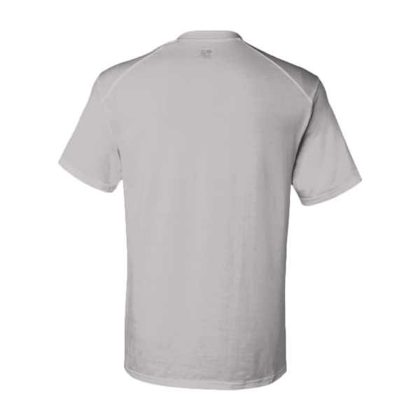 Badger Men's B-Tech Cotton-Feel T-Shirt, Oxford, Back view
