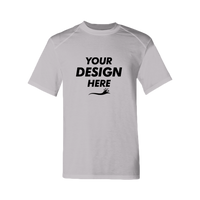 Badger Men's B-Tech Cotton-Feel T-Shirt, Oxford, Front view, Mockup