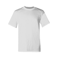 Badger Men's B-Tech Cotton-Feel T-Shirt, White, Front view