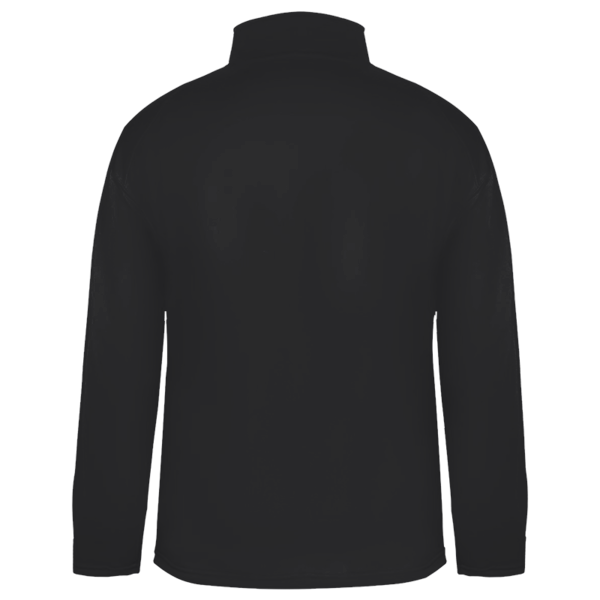 Badger Men's Performance Quarter-Zip Pullover, Black, Back view