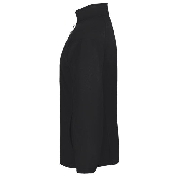 Badger Men's Performance Quarter-Zip Pullover, Black, Left Sleeve view