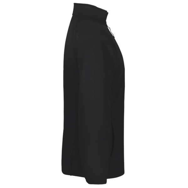 Badger Men's Performance Quarter-Zip Pullover, Black, Right Sleeve view