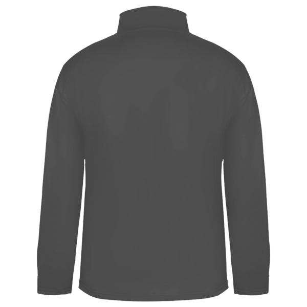 Badger Men's Performance Quarter-Zip Pullover, Graphite, Back view