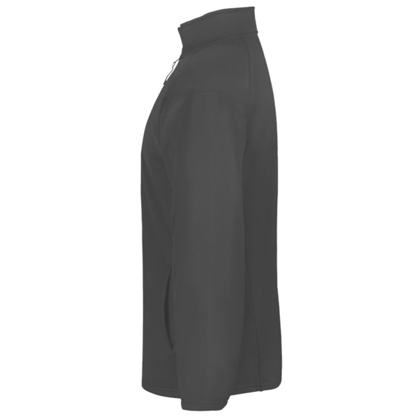 Badger Men's Performance Quarter-Zip Pullover, Graphite, Left Sleeve view