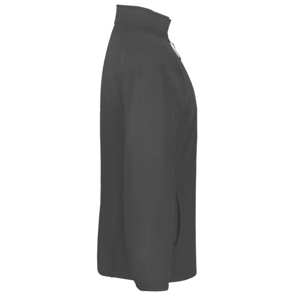 Badger Men's Performance Quarter-Zip Pullover, Graphite, Right Sleeve view