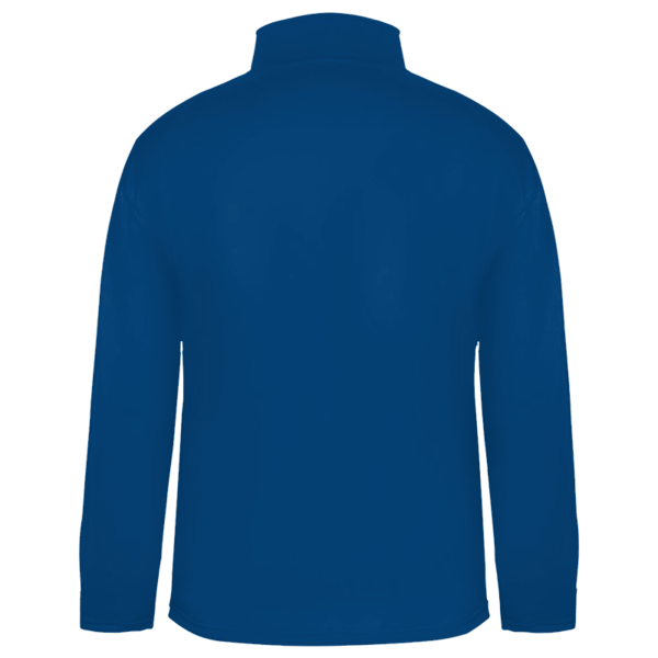 Badger Men's Performance Quarter-Zip Pullover, Royal, Back view