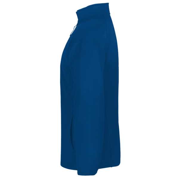 Badger Men's Performance Quarter-Zip Pullover, Royal, Left Sleeve view
