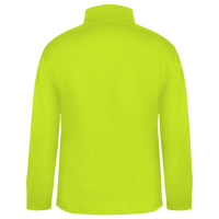 Badger Men's Performance Quarter-Zip Pullover, Safety Yellow, Back view