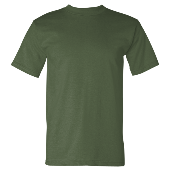 Bayside USA-Made Heavyweight T-Shirt, Army, Front view